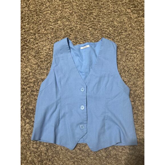 Peppermayo Blue Sleeveless Blouse - Picture 2 of 4